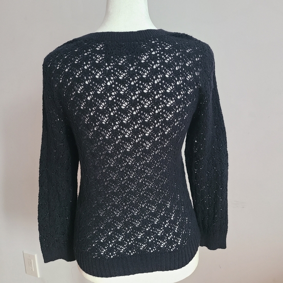 Hollister Black Knitted Cardigan Size  Medium - Picture 3 of 11